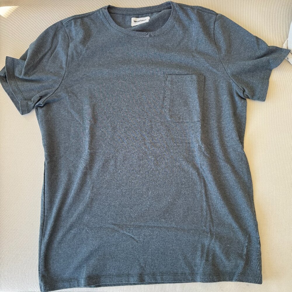 Taylor Stitch The Heavy Bag Tee - Slate Blue